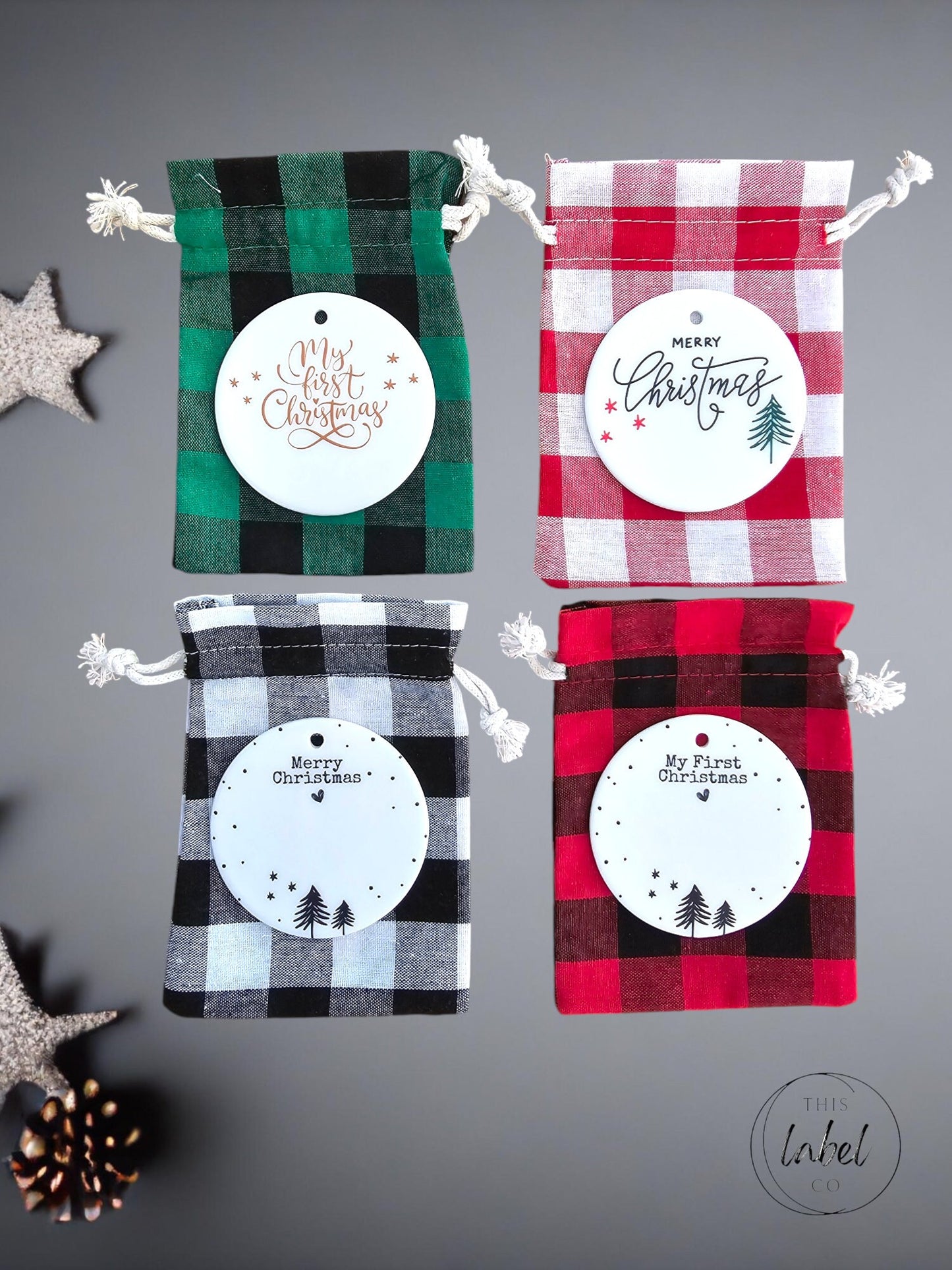 Porcelain Christmas Ornament - Personalised | Custom Christmas Ornament | Stunning Ornament