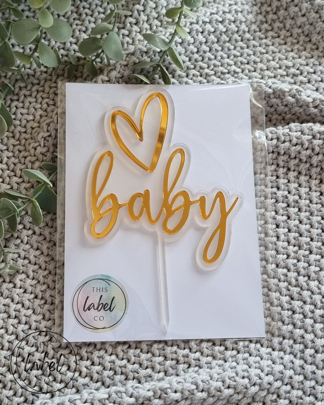 Acrylic Cake Topper | Baby Shower Cake Topper | Baby Shower | Baby Cake