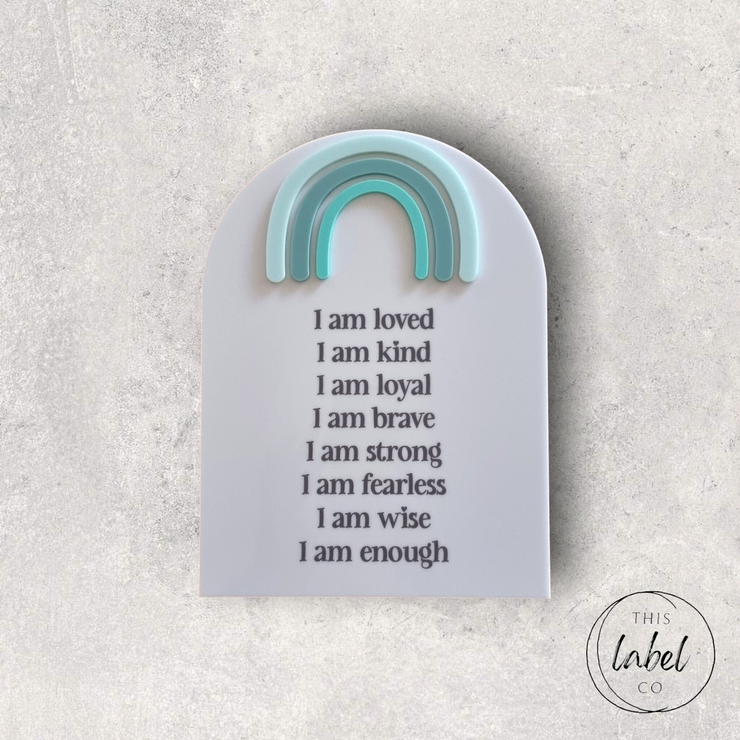 Affirmation Boards Rainbow | Daily Affirmation Boards |Kids Room Affirmations