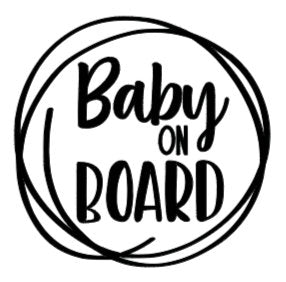 Baby On Board Decals -Large
