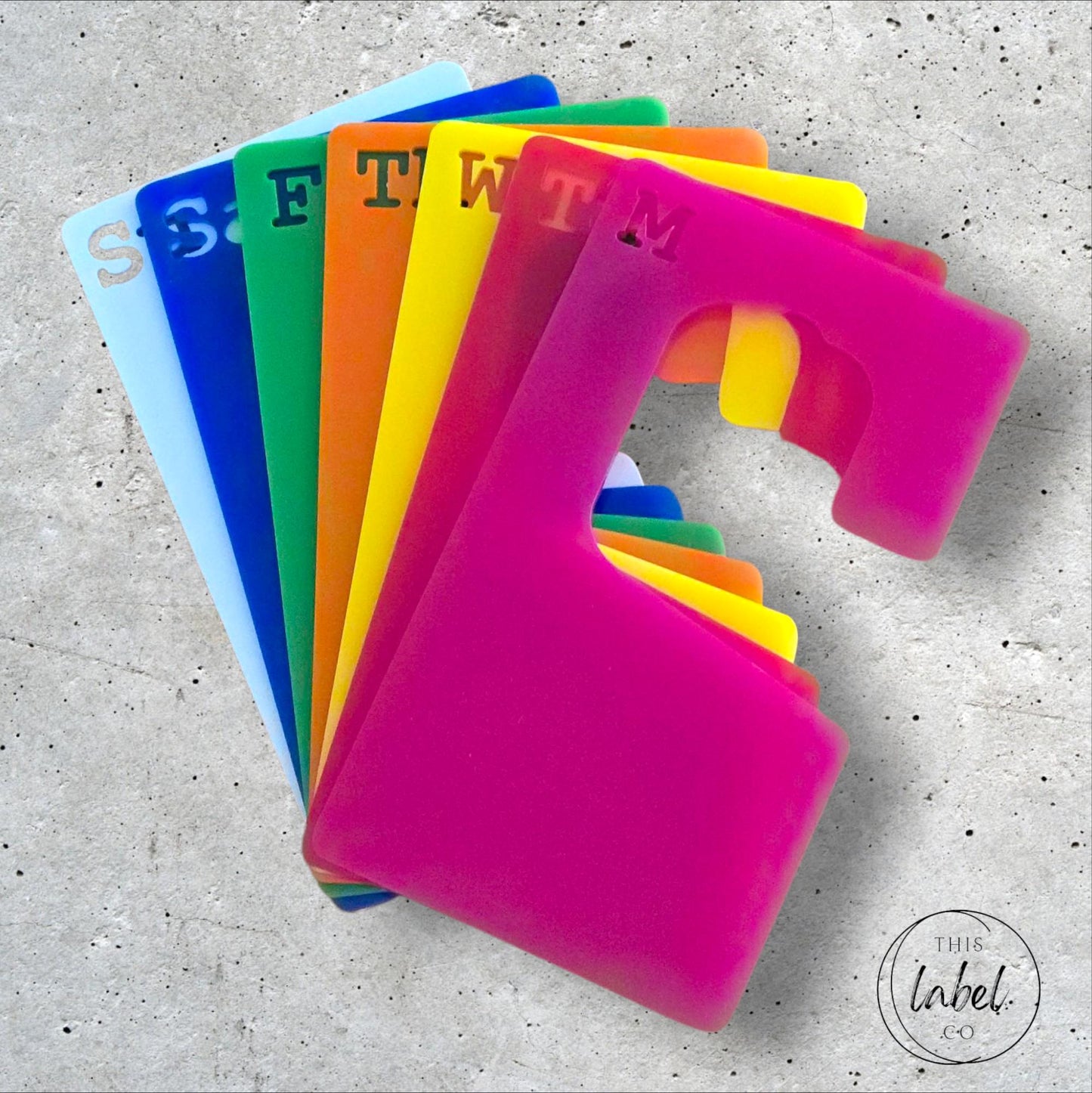 Day of the Week Clothing Dividers | Kids Closet Dividers | Adult Clothing Dividers | Closet Organisation | Wardrobe Organisation