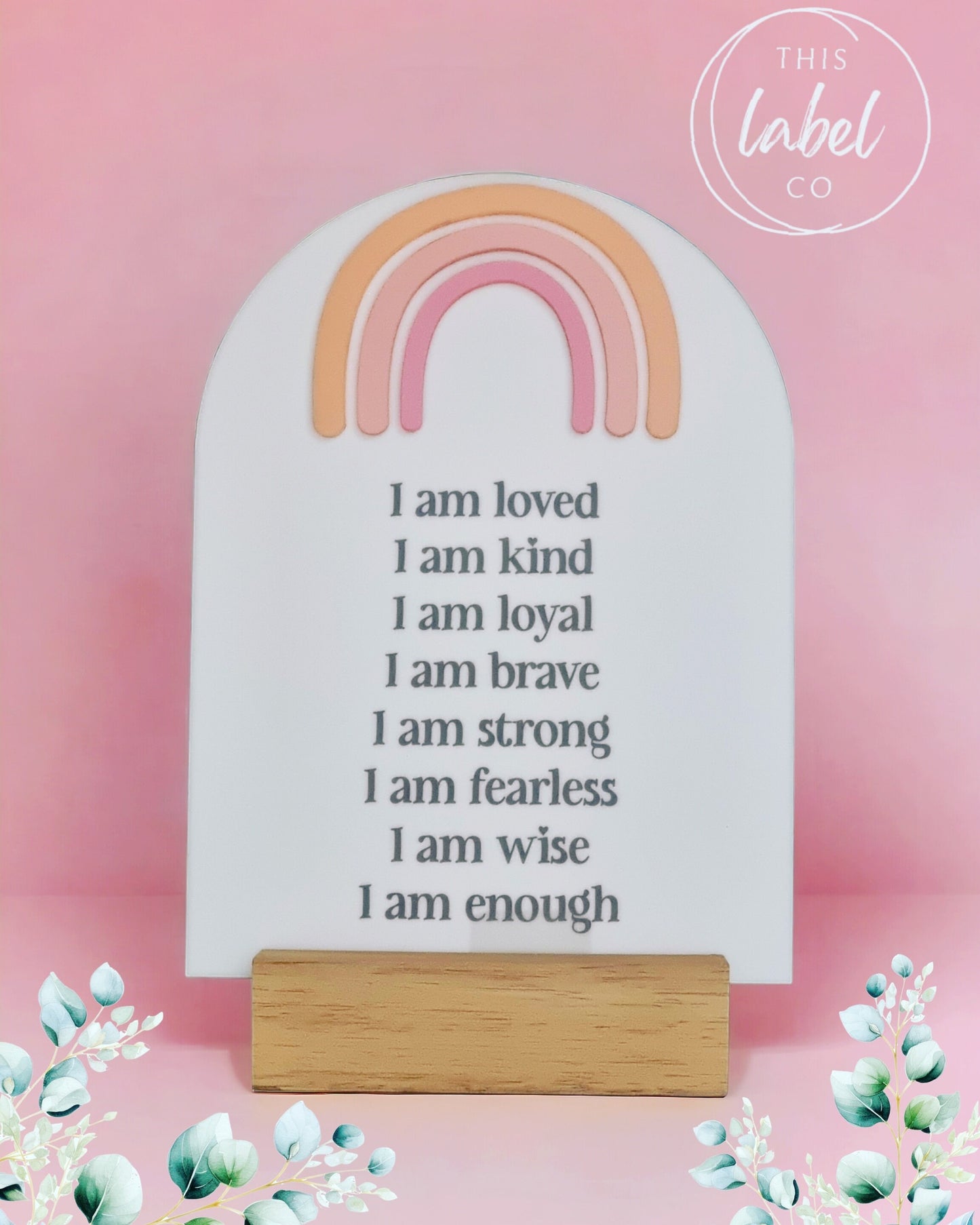 Affirmation Boards Rainbow | Daily Affirmation Boards |Kids Room Affirmations