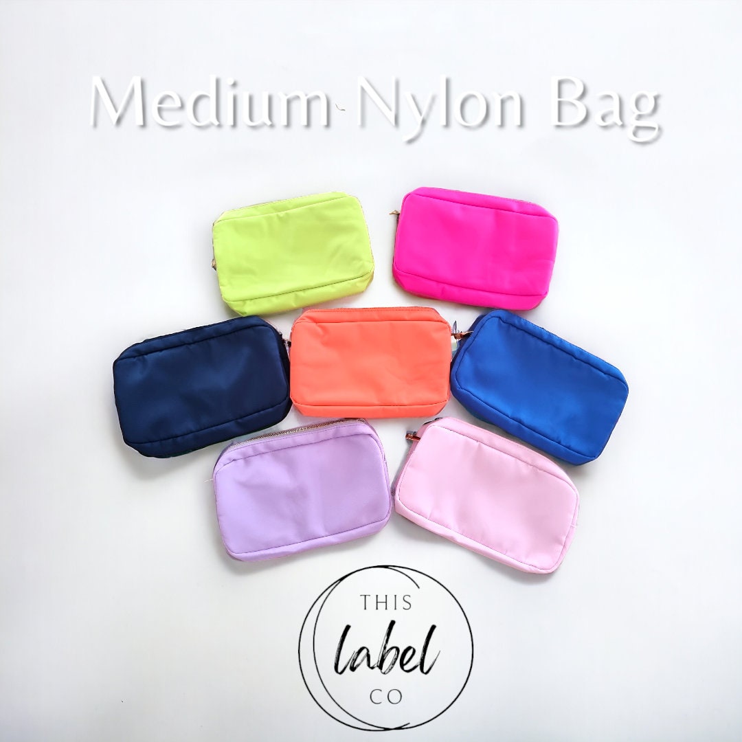 Medium Nylon Cosmetic Bag | Small Items Bag |