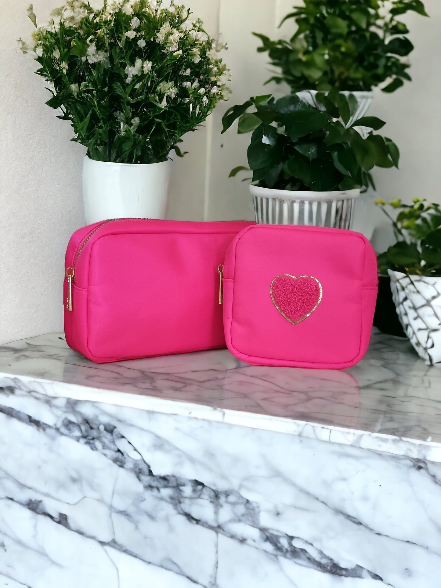 Medium Nylon Cosmetic Bag | Small Items Bag |