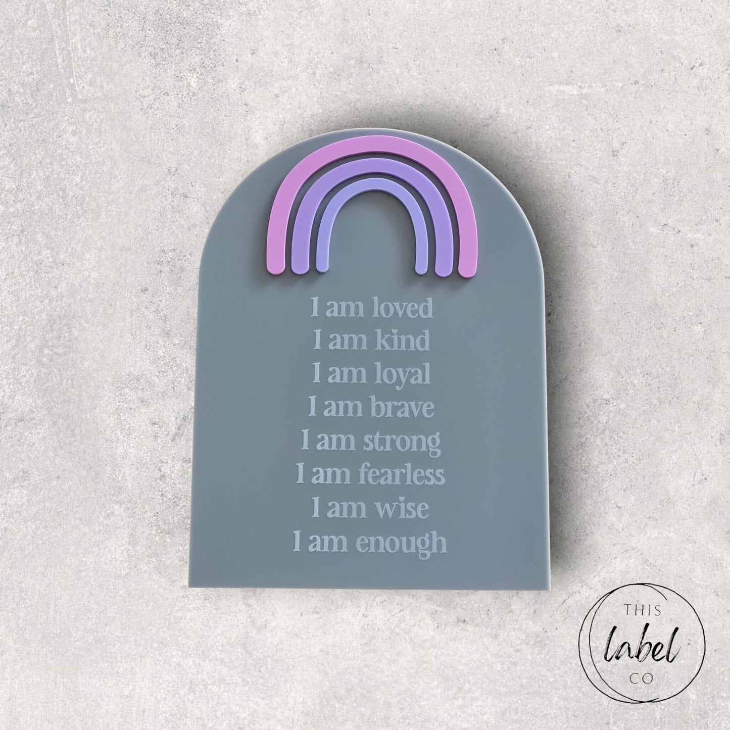 Affirmation Boards Rainbow | Daily Affirmation Boards |Kids Room Affirmations