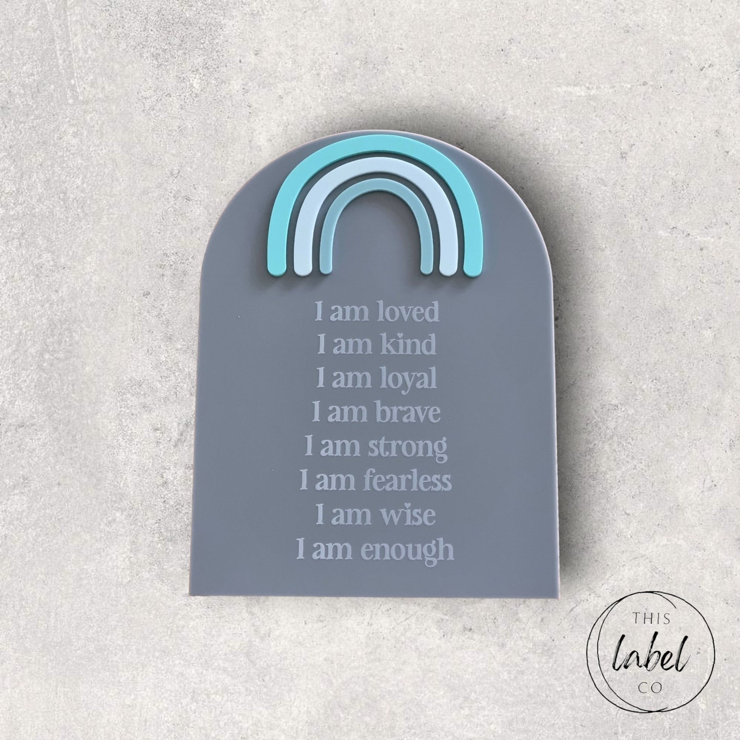 Affirmation Boards Rainbow | Daily Affirmation Boards |Kids Room Affirmations