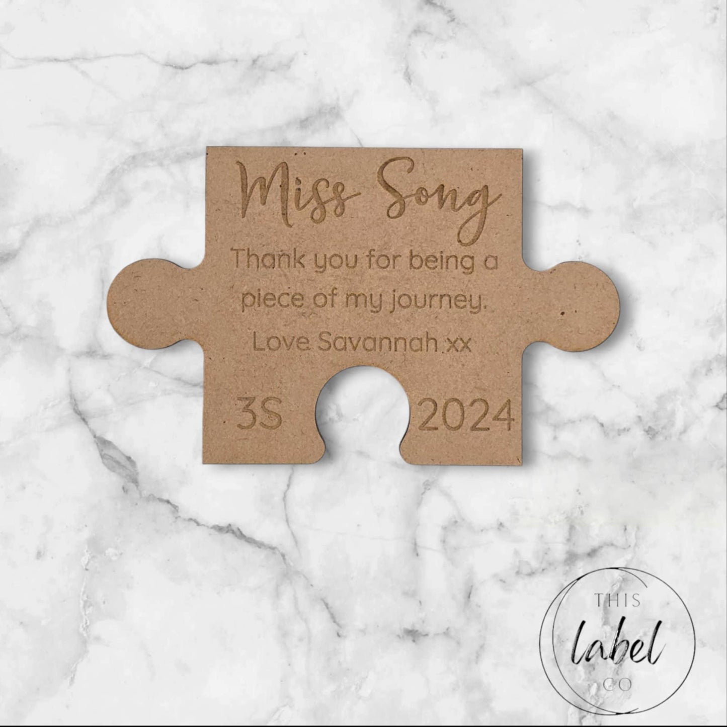 Teacher Gifts - Personalised | Bee Magnet | Star Magnet | Puzzle Piece Magnet
