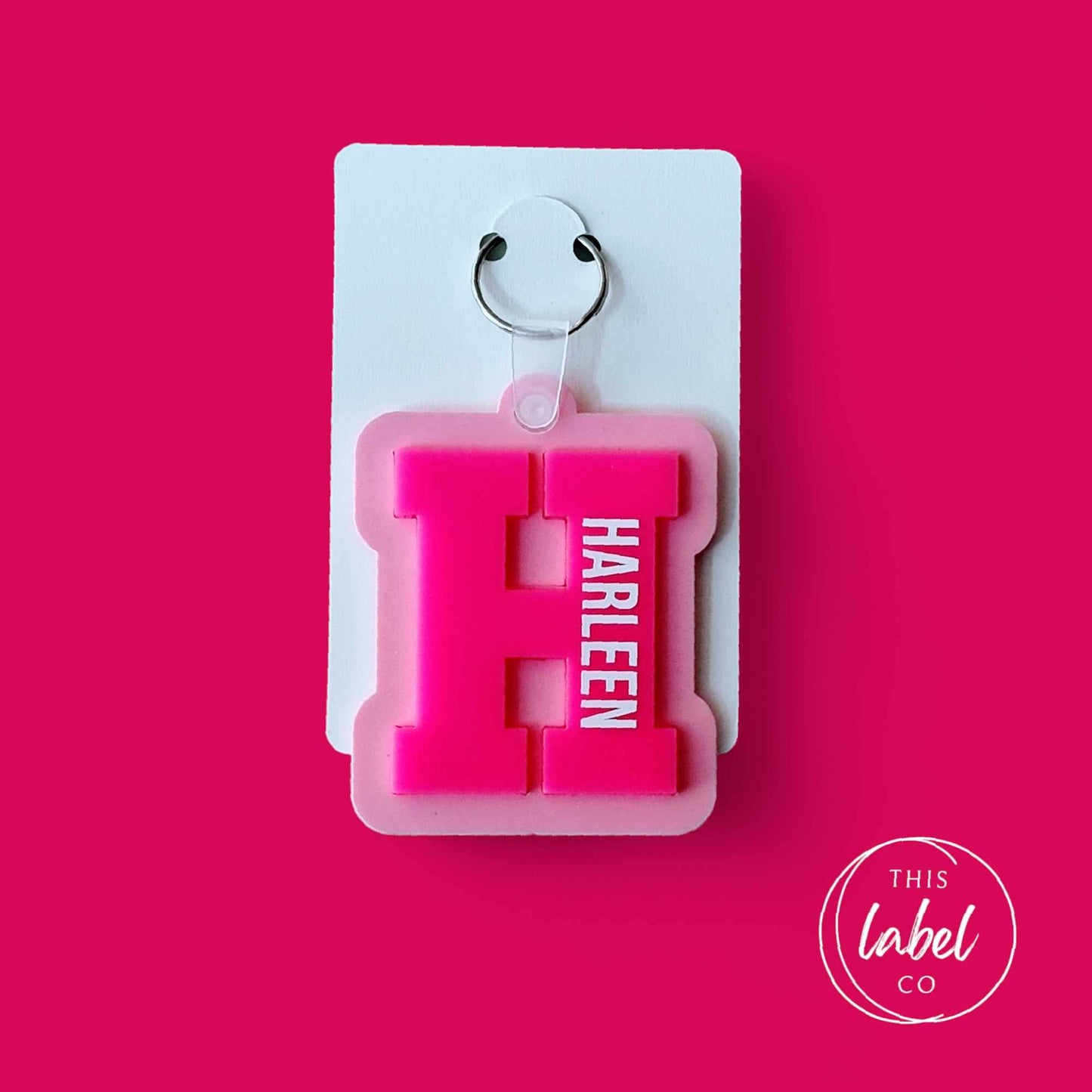 CUSTOMISATION LISTING for Alphabet Letter Keyrings - Acrylic