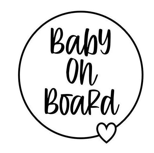 Baby On Board Decals -Large