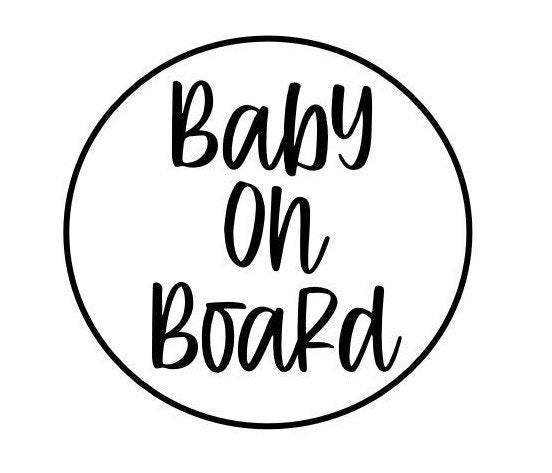 Baby On Board Decals -Large
