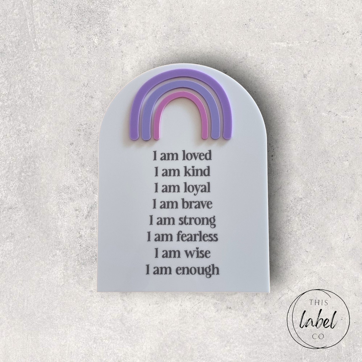Affirmation Boards Rainbow | Daily Affirmation Boards |Kids Room Affirmations