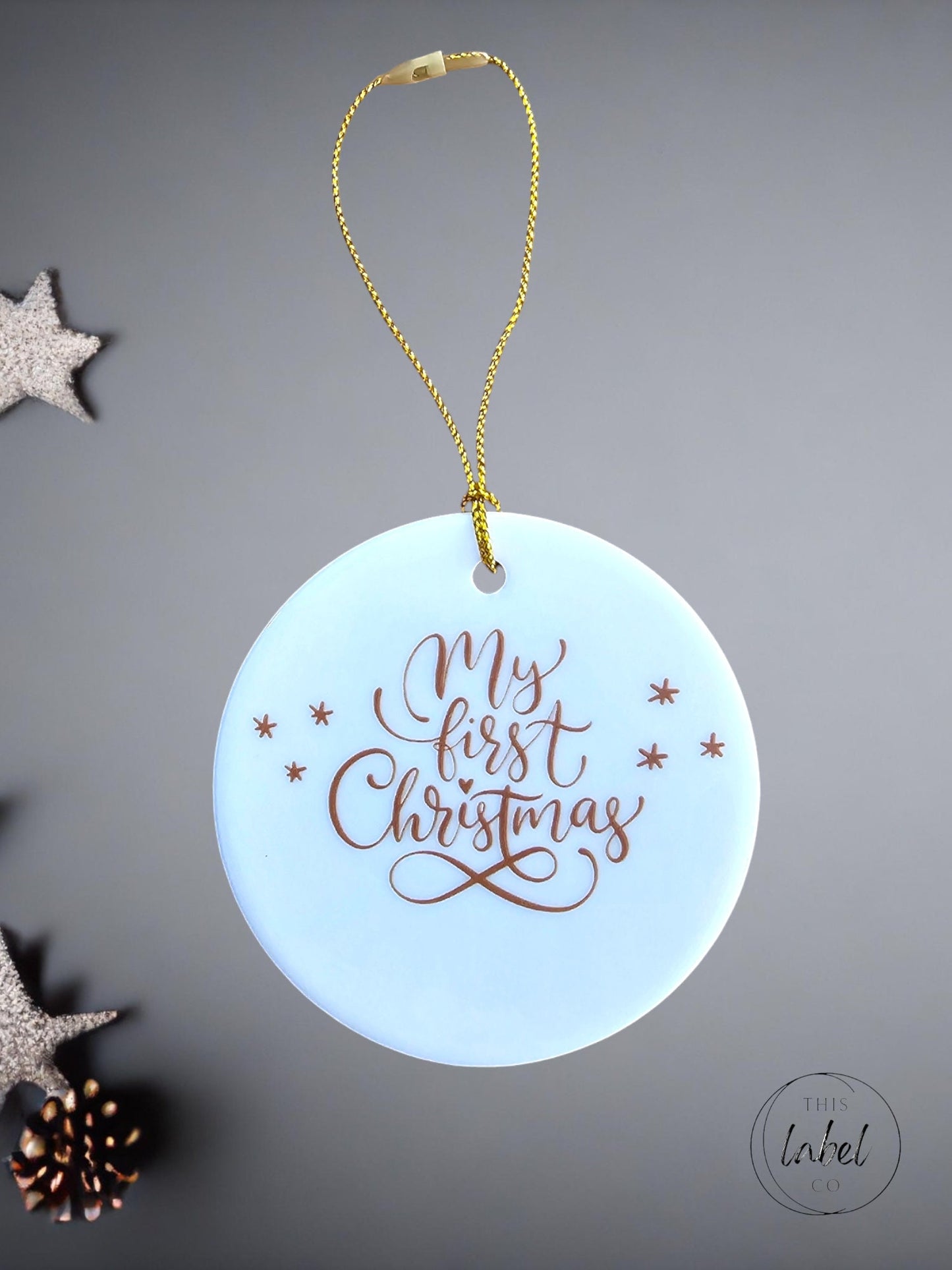 Porcelain Christmas Ornament - Personalised | Custom Christmas Ornament | Stunning Ornament