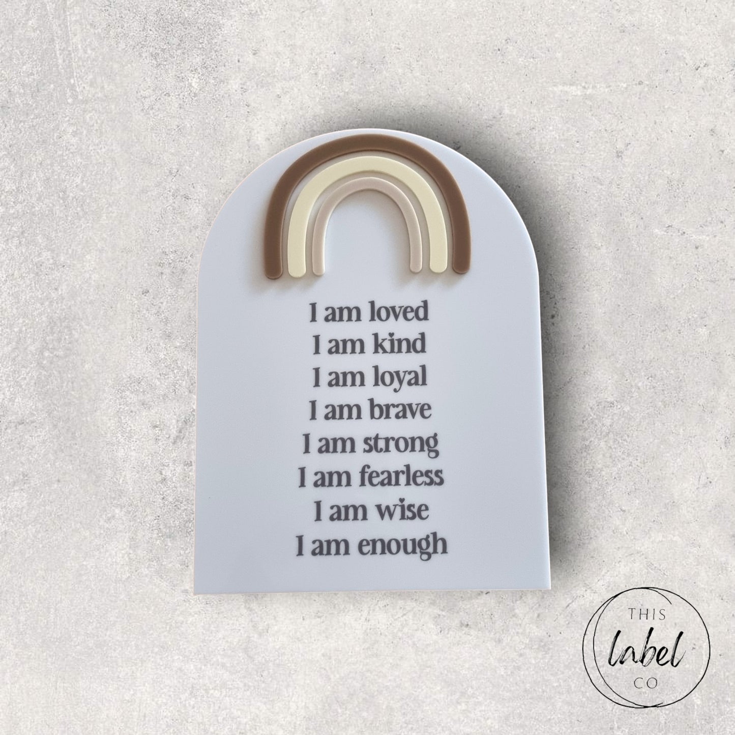 Affirmation Boards Rainbow | Daily Affirmation Boards |Kids Room Affirmations