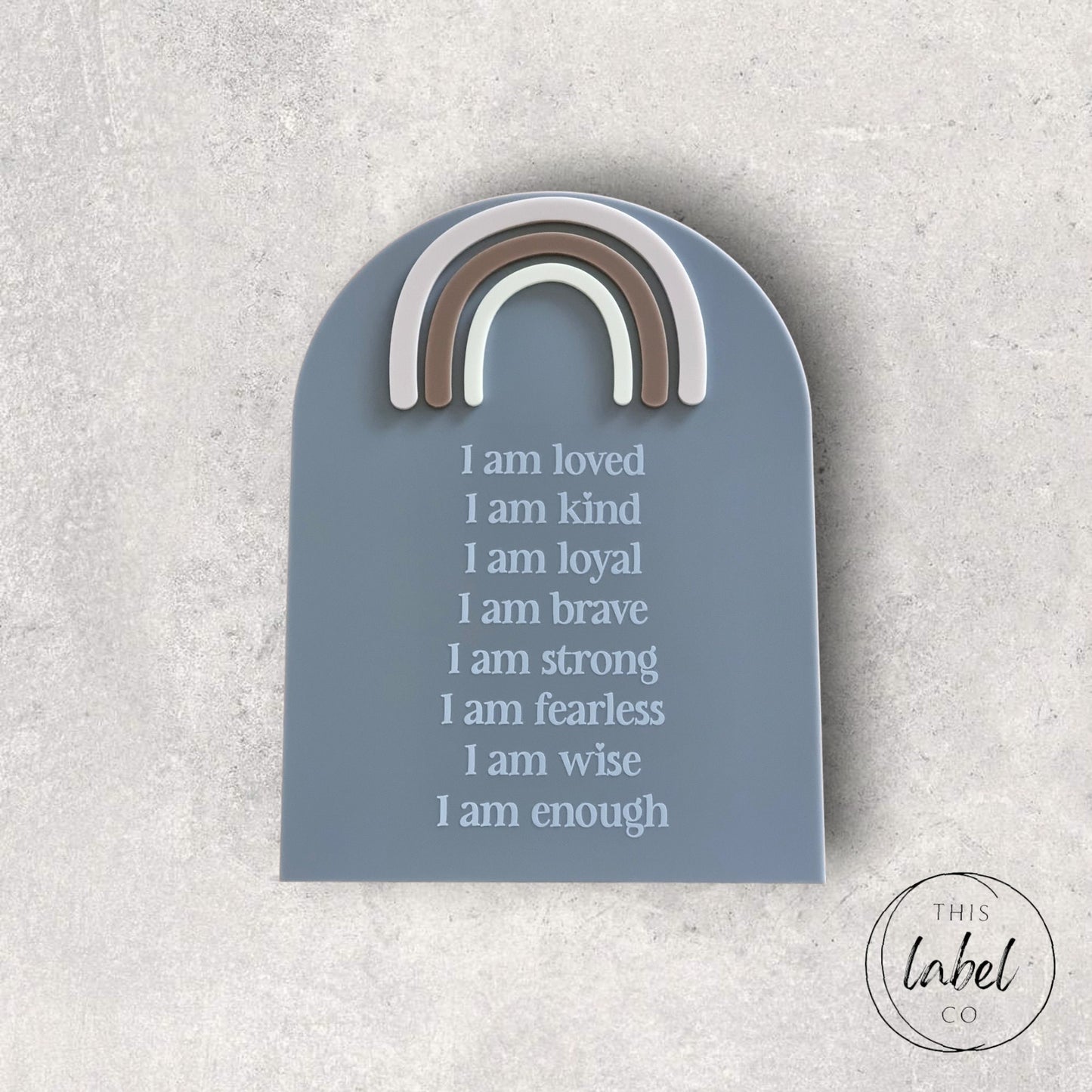 Affirmation Boards Rainbow | Daily Affirmation Boards |Kids Room Affirmations