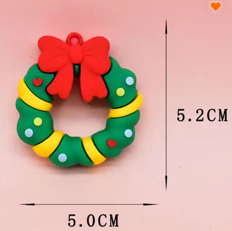 Assorted Christmas Keyrings | PVC Keychains | Christmas Keychains