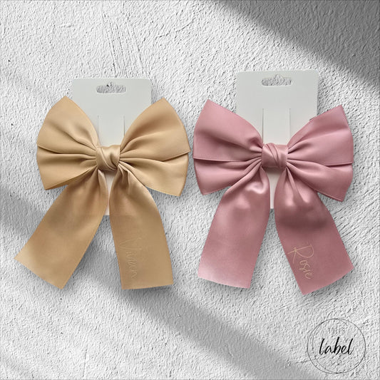 Satin Ribbon Bow Hair Clip | Custom Bow Hair Clip | Hair Bow | Custom Hair Accessories | Pre Order for End of Oct Delivery