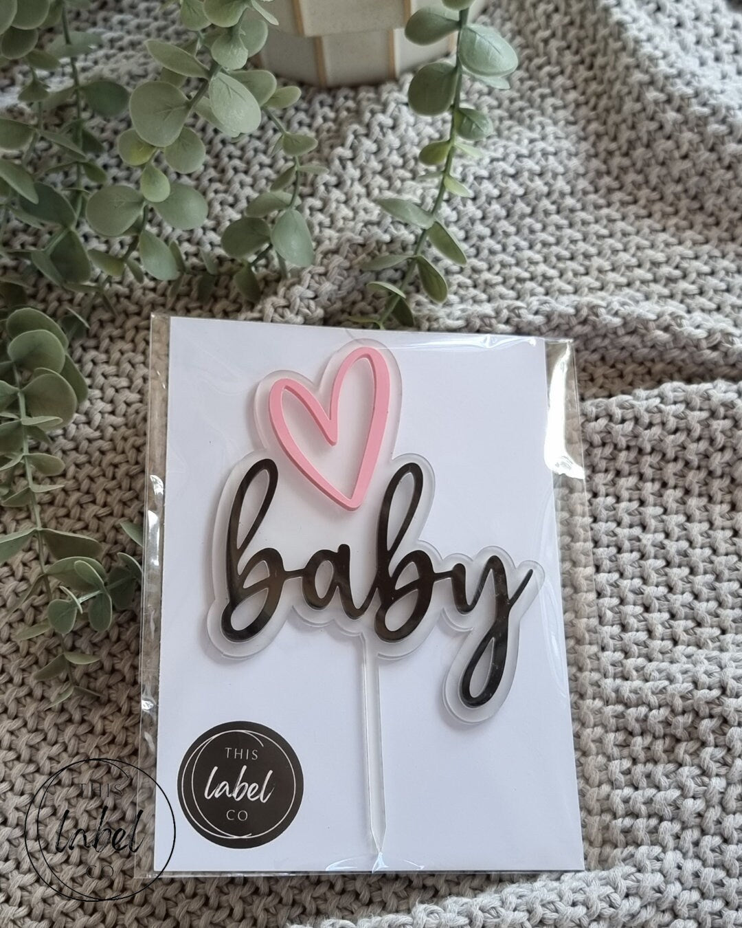 Acrylic Cake Topper | Baby Shower Cake Topper | Baby Shower | Baby Cake