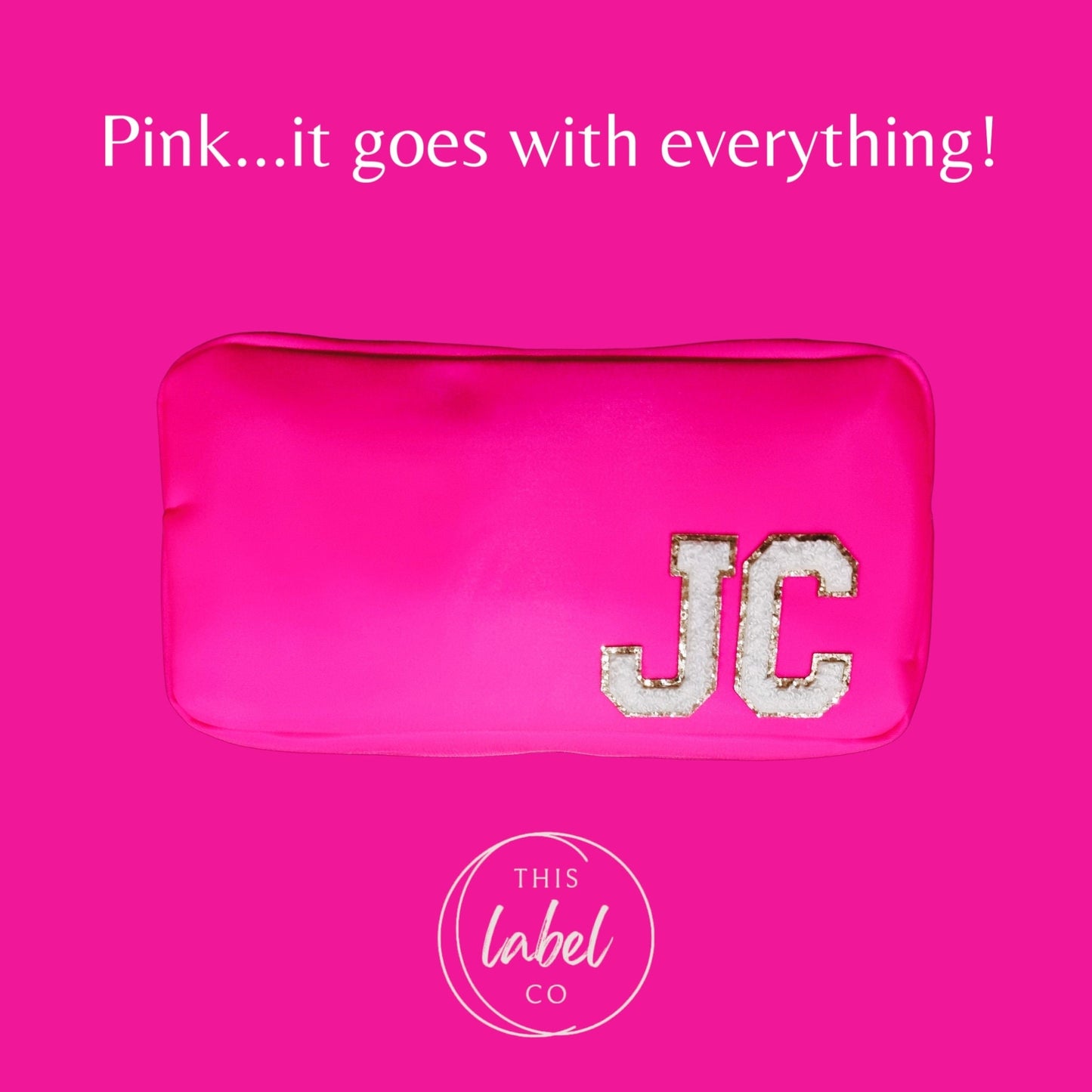 Medium Nylon Cosmetic Bag | Small Items Bag |