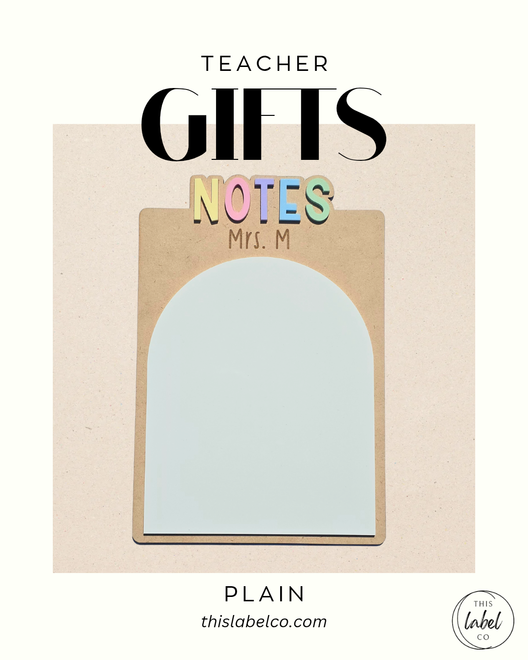 Teacher Gift Dry Erase Note Board