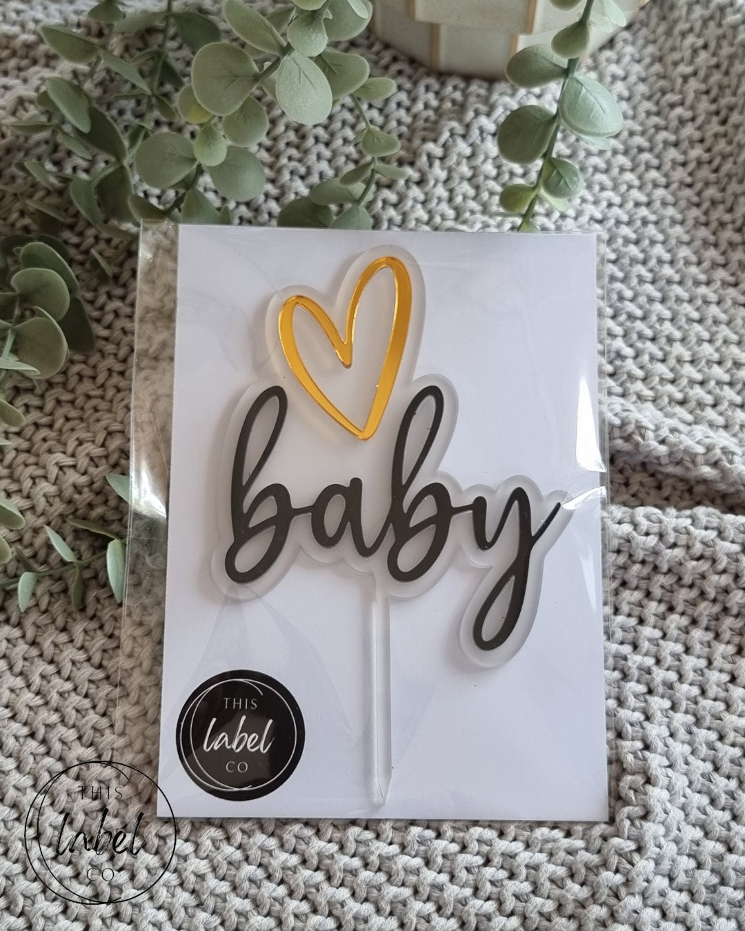 Acrylic Cake Topper | Baby Shower Cake Topper | Baby Shower | Baby Cake