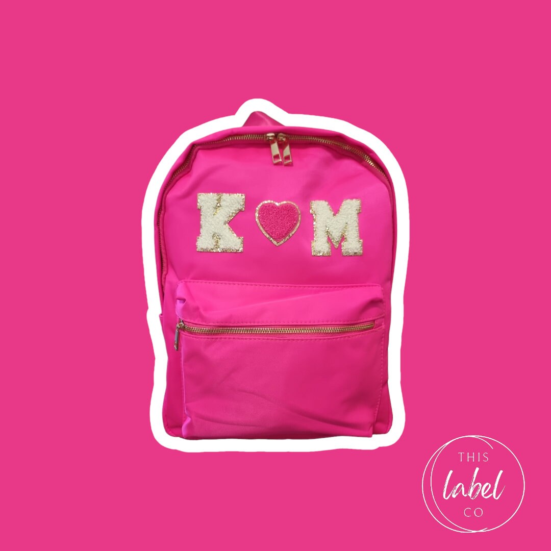 Nylon Backpack | Chenille Patch Backpack | Kids Backpack | Customisable