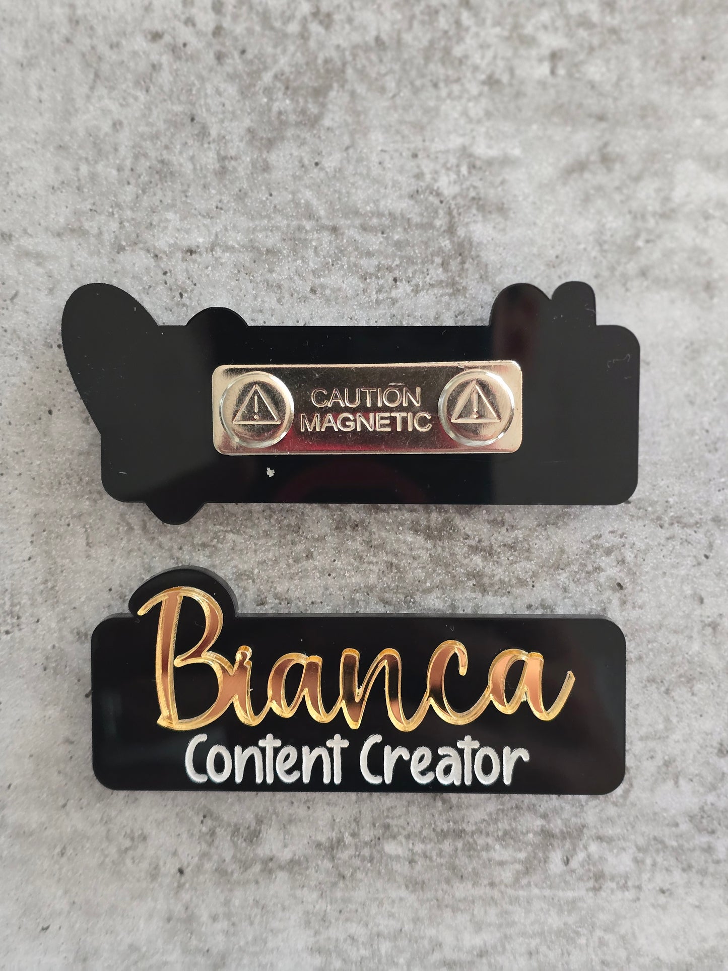 Personalized 3D Acrylic Name Badge | Custom Nurse, Midwife, Doctor, Profession Tag