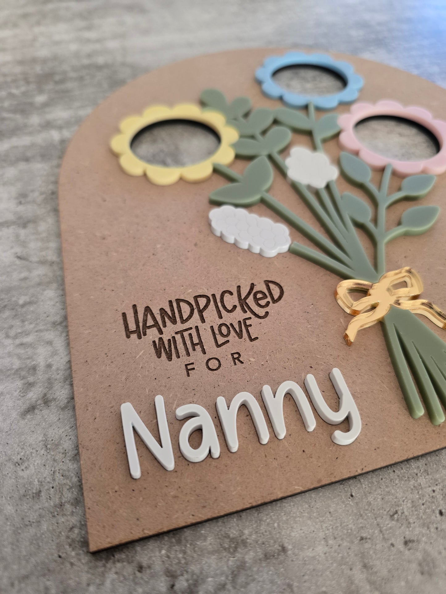 Mothers Day Photo Sign - Customisable up to 4 photos