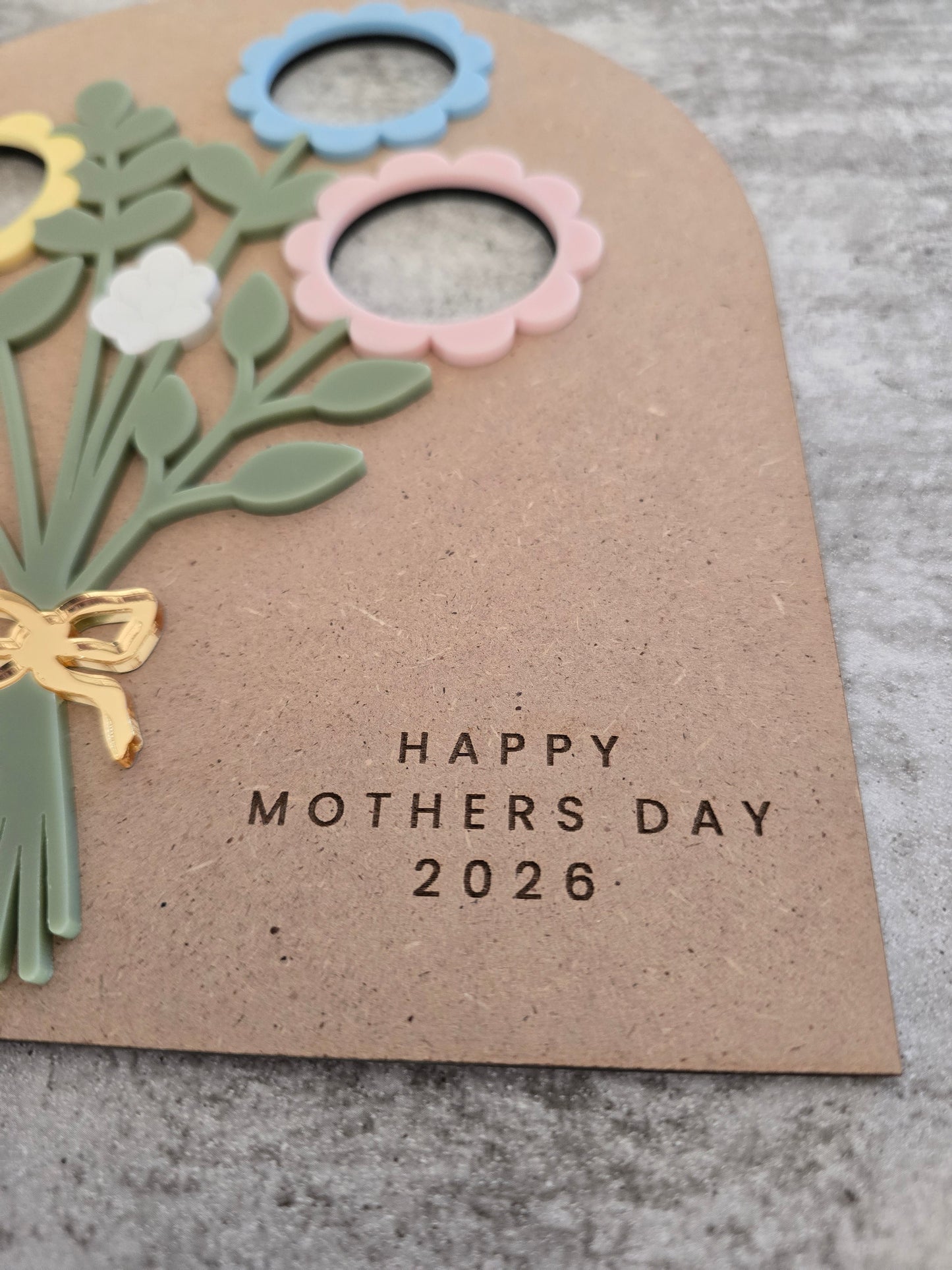 Mothers Day Photo Sign - Customisable up to 4 photos