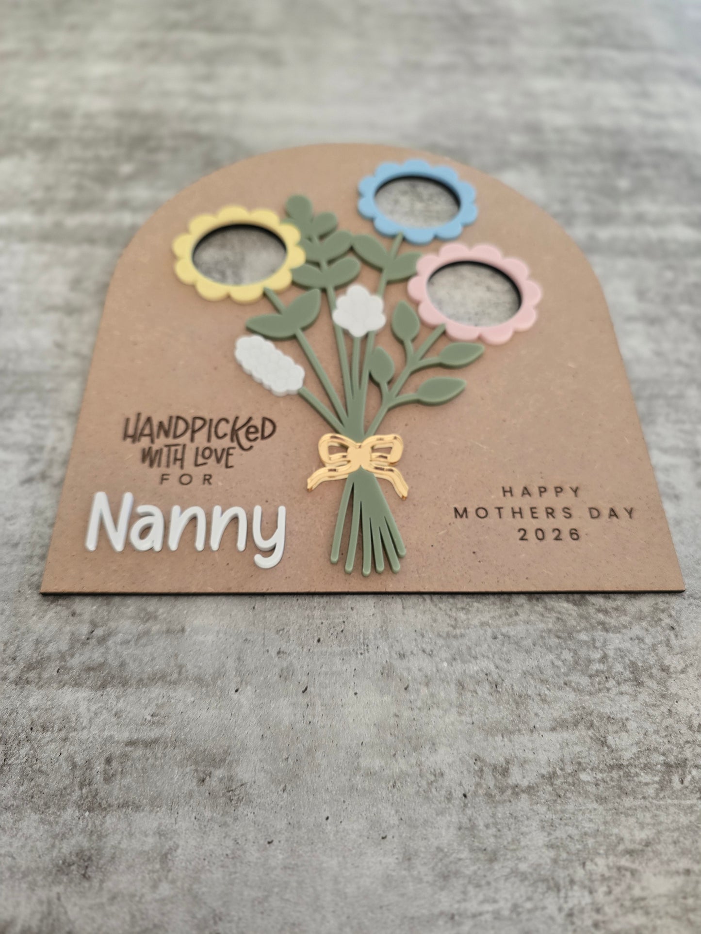 Mothers Day Photo Sign - Customisable up to 4 photos