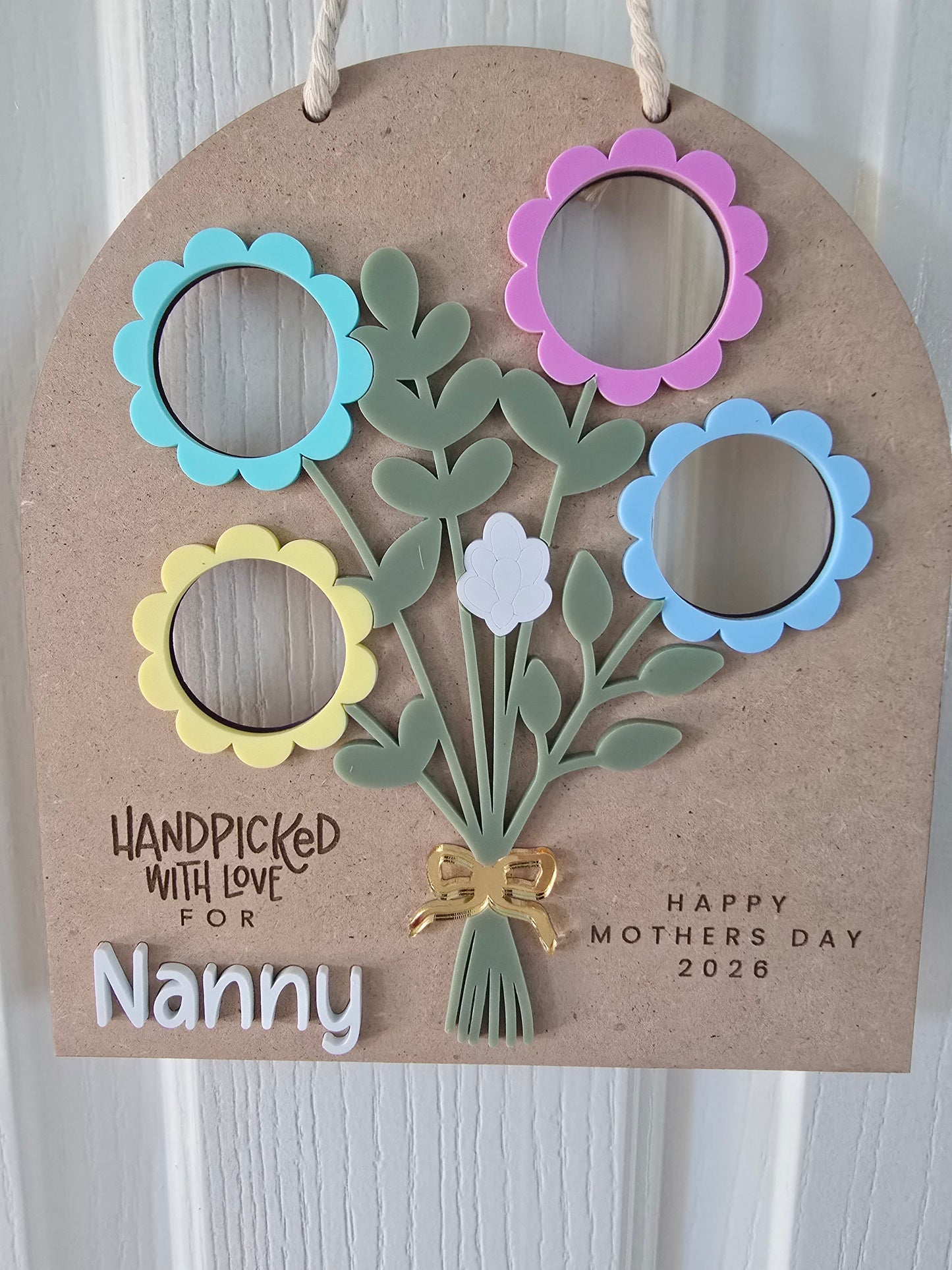 Mothers Day Photo Sign - Customisable up to 4 photos