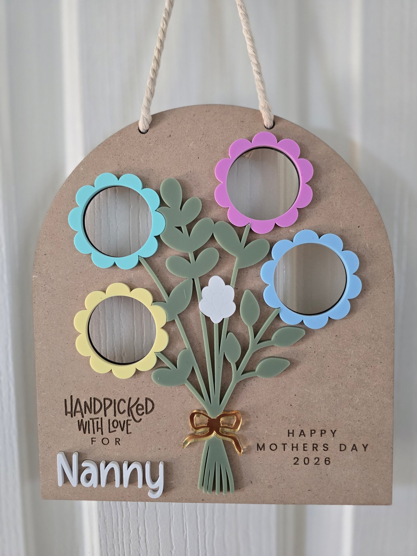 Mothers Day Photo Sign - Customisable up to 4 photos