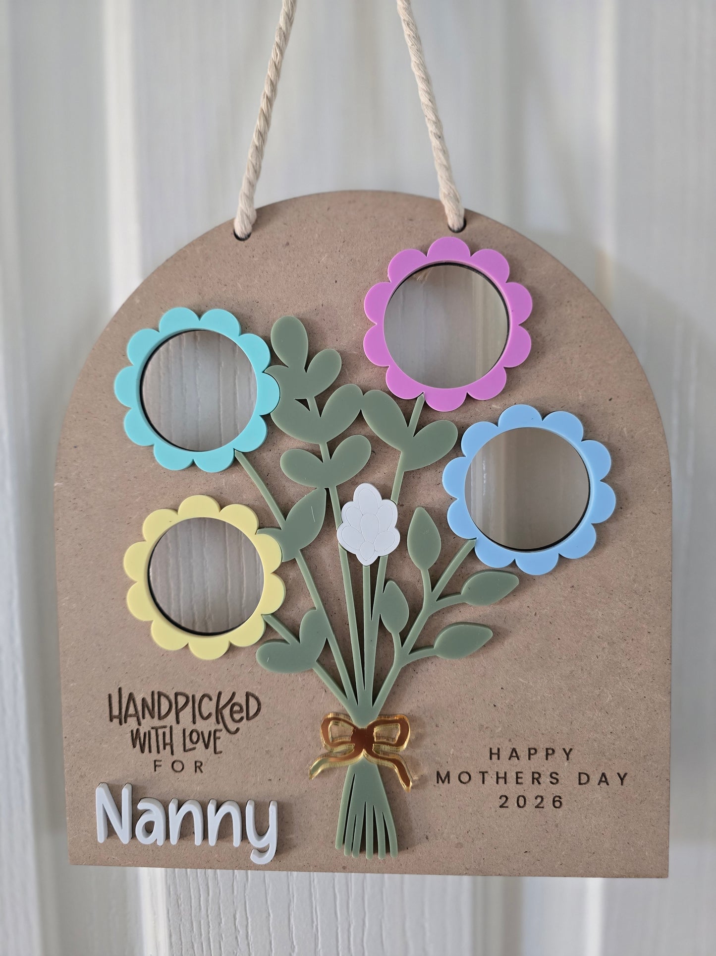 Mothers Day Photo Sign - Customisable up to 4 photos