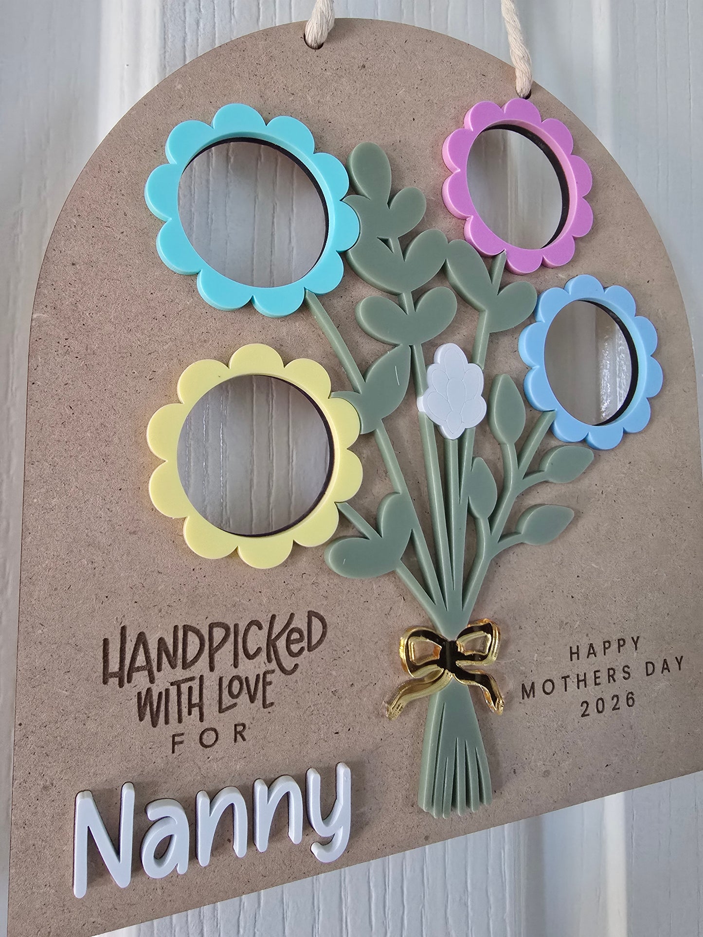Mothers Day Photo Sign - Customisable up to 4 photos