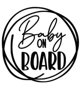 Baby On Board Decals -Large