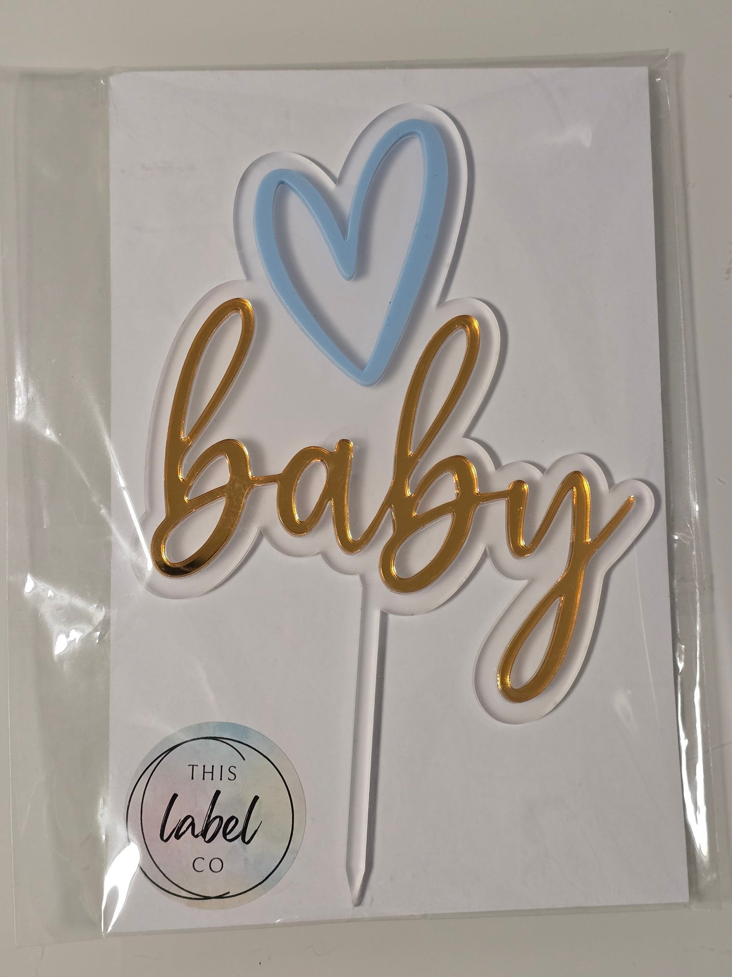 Acrylic Cake Topper | Baby Shower Cake Topper | Baby Shower | Baby Cake