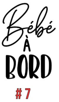 Bébé à Bord Decals