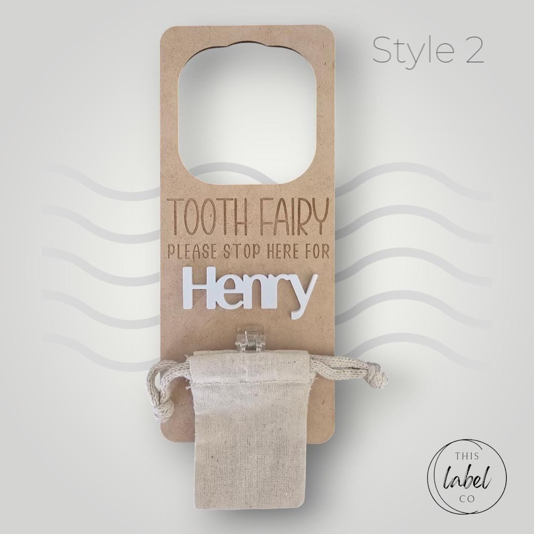 Tooth Fairy Door Hanger - Square Top