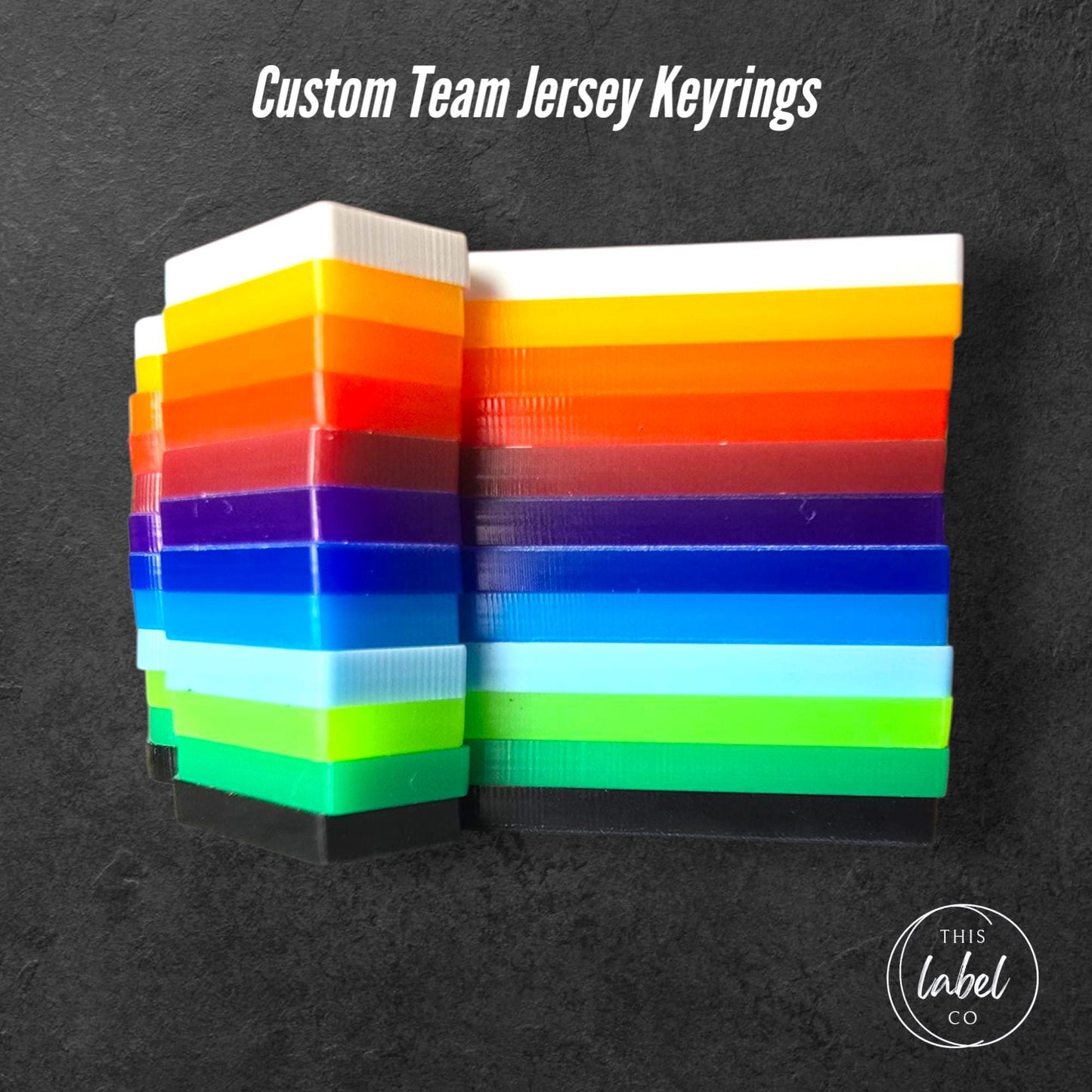 Custom Team Sports Jersey Keyrings | Sports Team Gifts | Jersey Keyrings