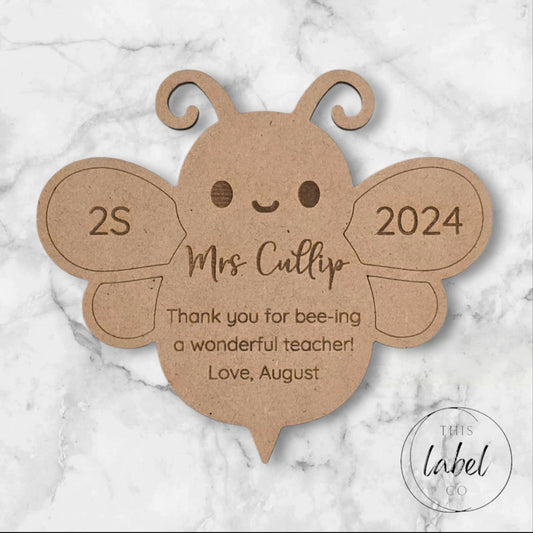 Teacher Gifts - Personalised | Bee Magnet | Star Magnet | Puzzle Piece Magnet