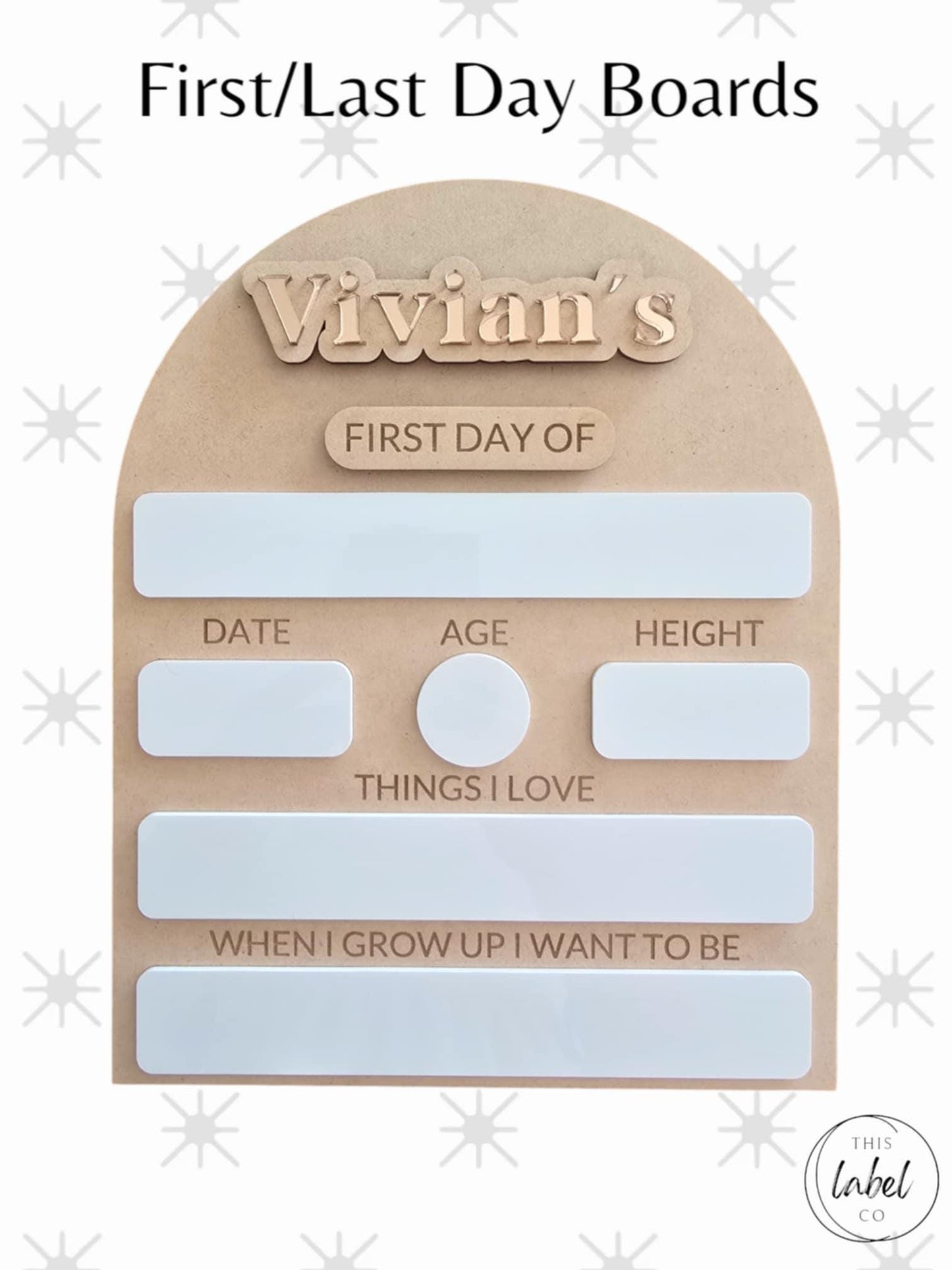 First/Last Day Boards | First Day Sign | Last Day Sign | Kids School Board | Kids Board