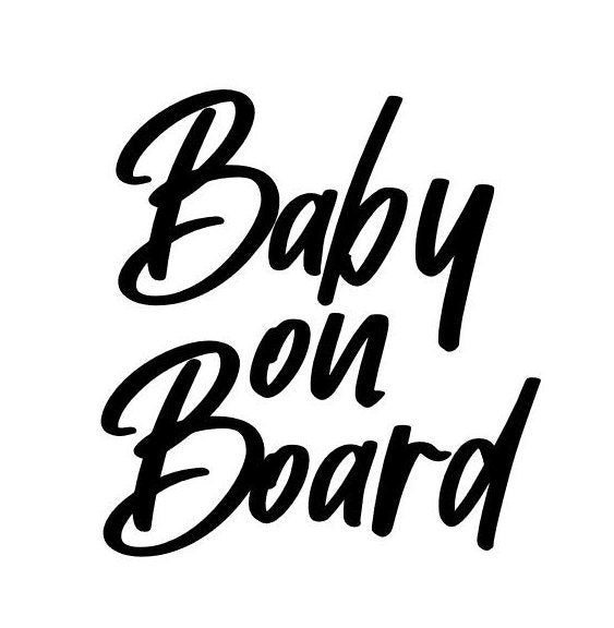Baby On Board Decals -Large