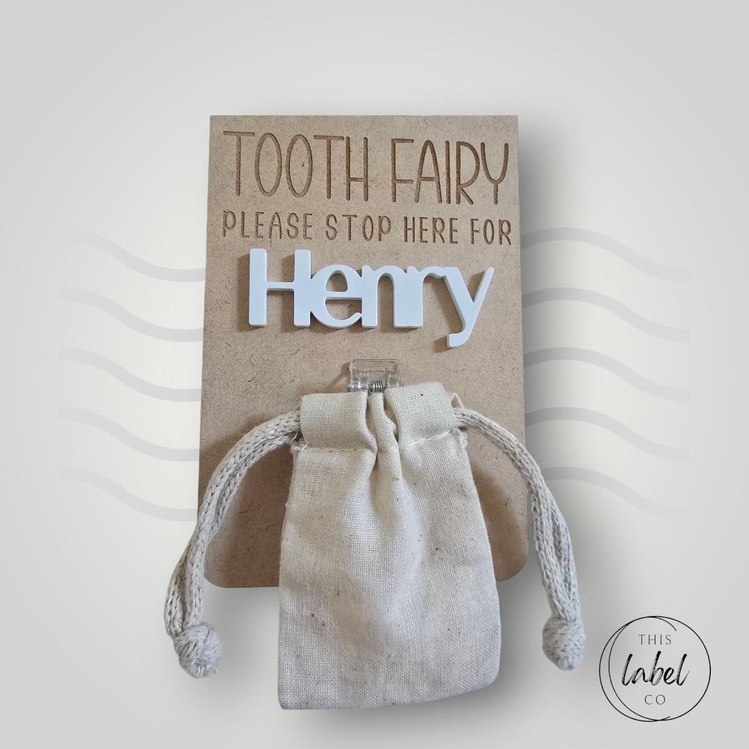 Tooth Fairy Door Hanger - Square Top