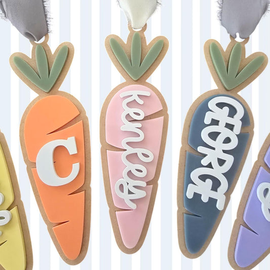Easter Carrot Tags | Easte Gift Tag | Custom Easter Gift Tag