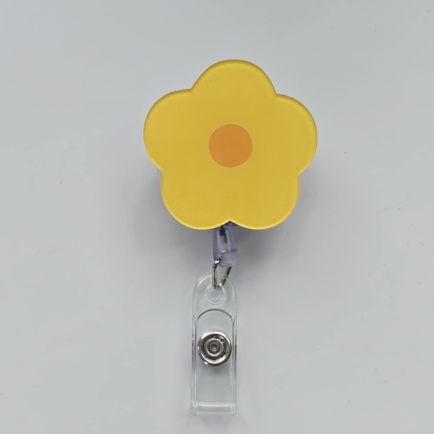 Flower Retractable ID Badge Reel