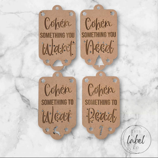 Christmas Gift Tag Set | Kids Christmas Tags | Custom Gift Tags | Custom Christmas