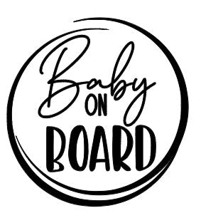 Baby On Board Decals -Large