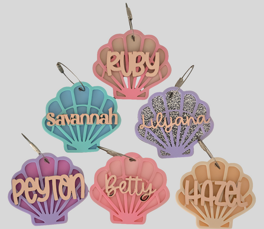 Customised Seashell Keyring