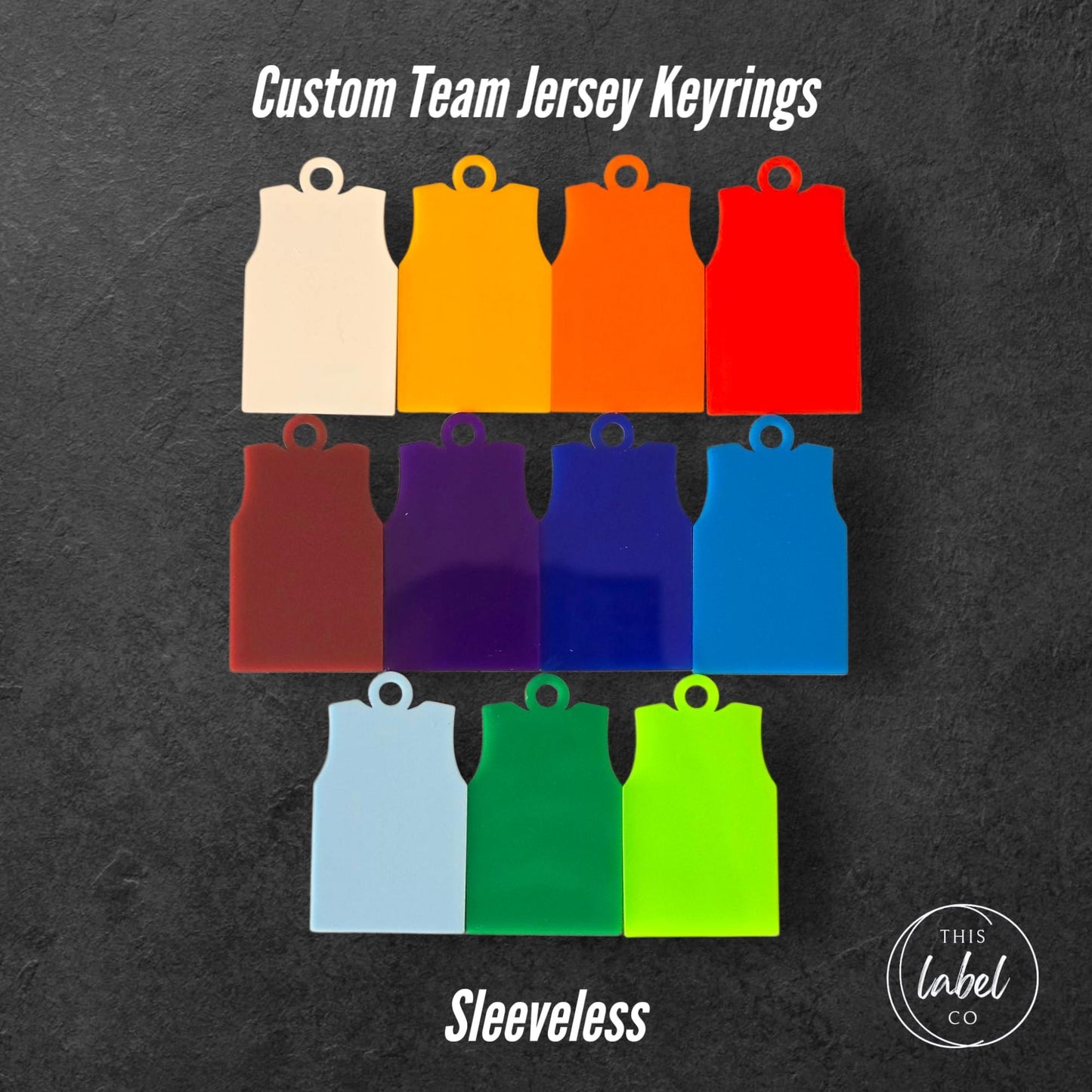 Custom Team Sports Jersey Keyrings | Sports Team Gifts | Jersey Keyrings