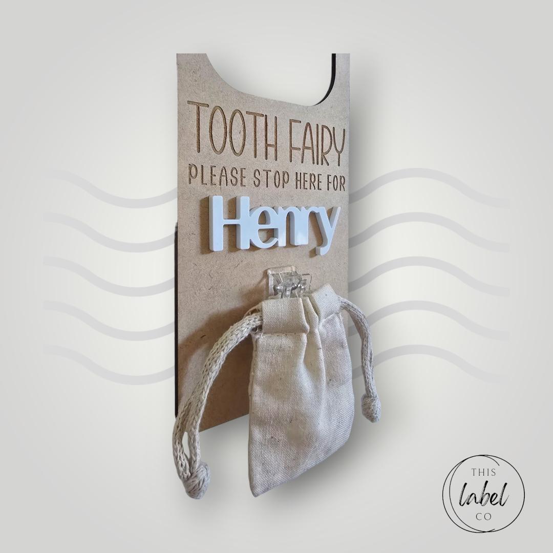 Tooth Fairy Door Hanger - Square Top