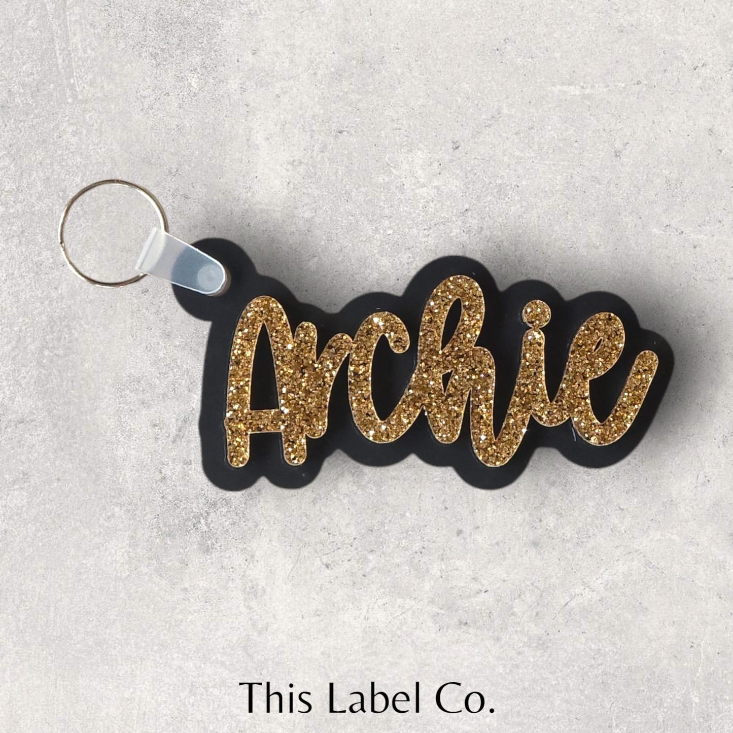 Custom Double Layer Acrylic Name Keyring/Bag Tag | Kids Bag Tag | Acrylic Bag Tag | Gift Tag